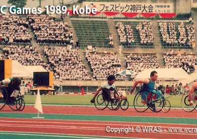 Derek Yzelman in action at FESPIC Games, Kobe 1989