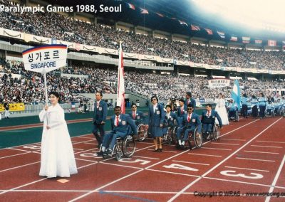Singapore racers at Paralympic Games, Seoul 1988