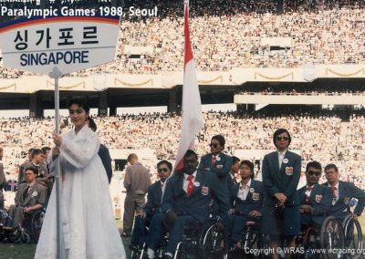 Frankie Thanapal Sinniah, Tang See Chong, Derek Yzelman, Ng Hoe Chye, Ong Bah Lee at Paralympic Games, Seoul 1988 at Paralympic Games, Seoul 1988