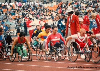 Derek Yzelman in action at Paralympic Games, Seoul 1988