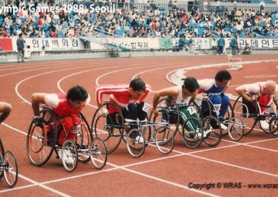 Derek Yzelman in action at Paralympic Games, Seoul 1988