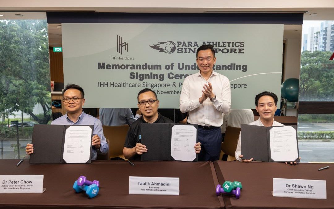IHH SG and PAS inked MOU to meet healthcare needs of para-athletes